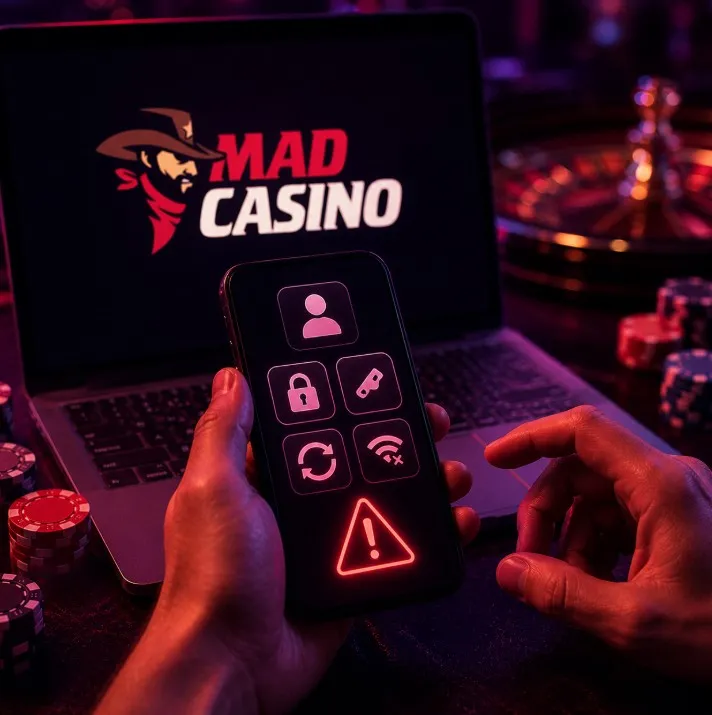 Connexion Mad casino : accès au compte et problèmes fréquents