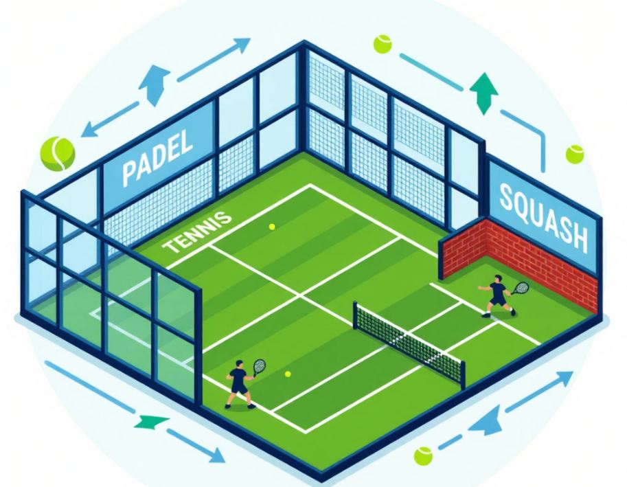 Padel : qu’est-ce que c’est et en quoi est-il différent du tennis et du squash ?