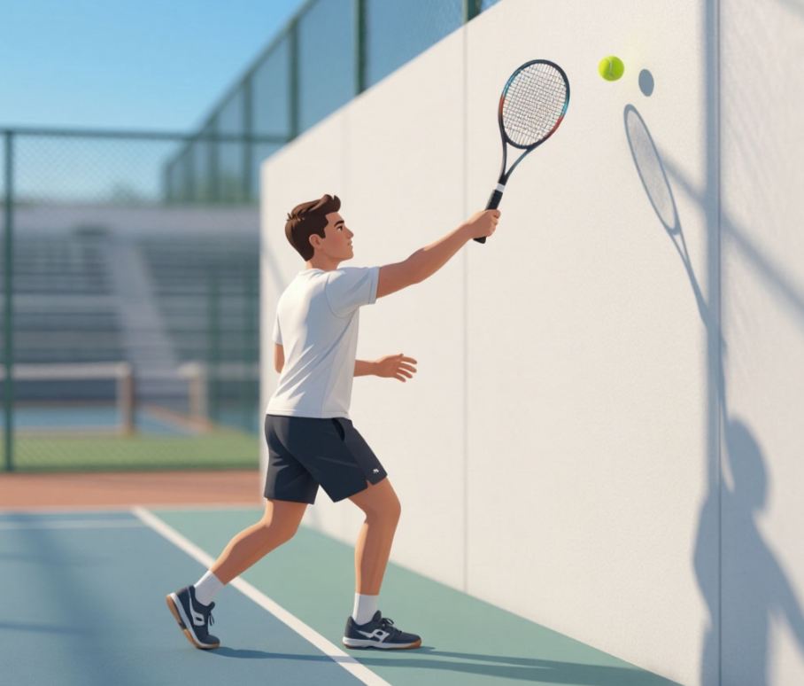 Comment s’entraîner au padel sans partenaire : exercices contre un mur et avec une balle